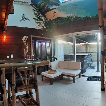 La Kaz Rhumantique Sauna And Spa Privatif La Rivière-Saint-Sauveur Buitenkant foto