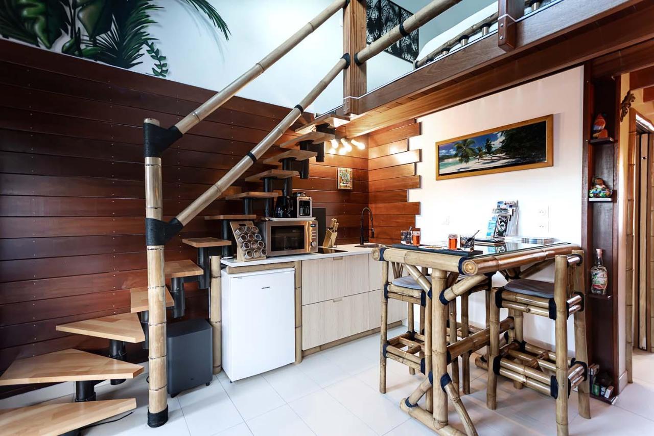 La Kaz Rhumantique Sauna And Spa Privatif La Rivière-Saint-Sauveur Buitenkant foto