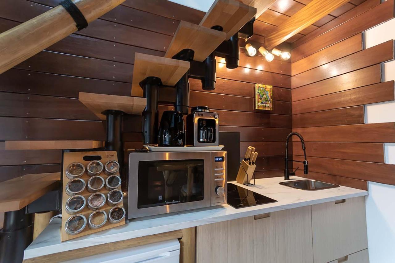 La Kaz Rhumantique Sauna And Spa Privatif La Rivière-Saint-Sauveur Buitenkant foto